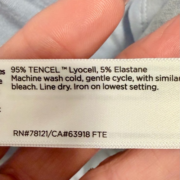 Eileen Fisher Soft Lavender 3/4 Sleeve Tunic Top - Picture 5 of 6